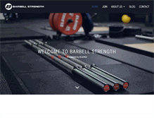 Tablet Screenshot of barbell-strength.com